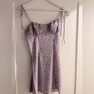 Purple floral mini dress (never worn)